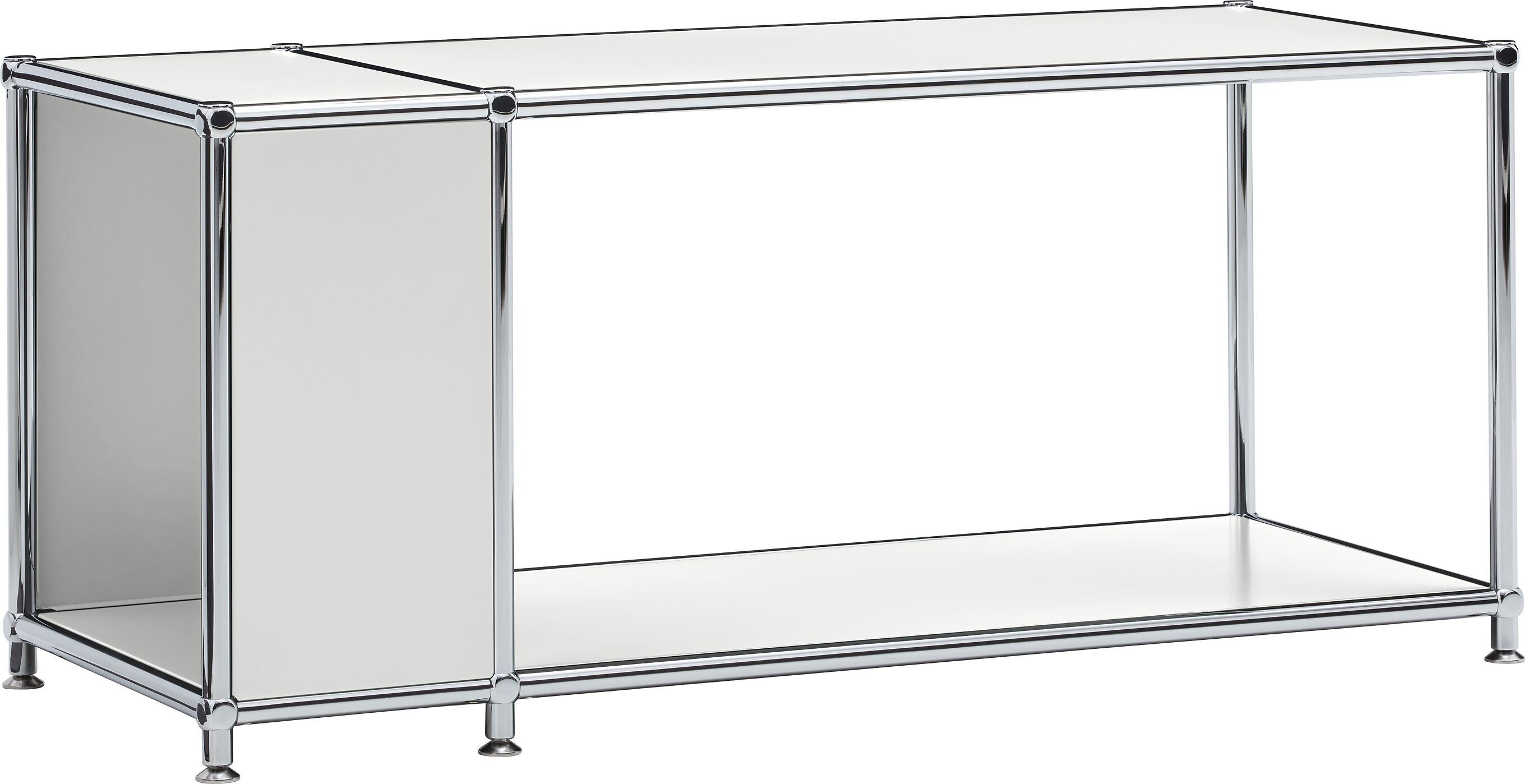 FLEXCUBE Beistelltisch - Hellgrau / B: 97.0 cm x T: 40.0 cm x H: 42.5 cm