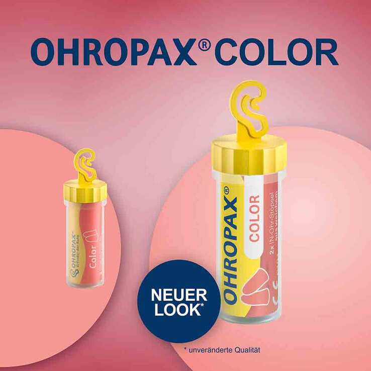 Ohropax color Schaumstoff In-Ohr Stöpsel, 2 St