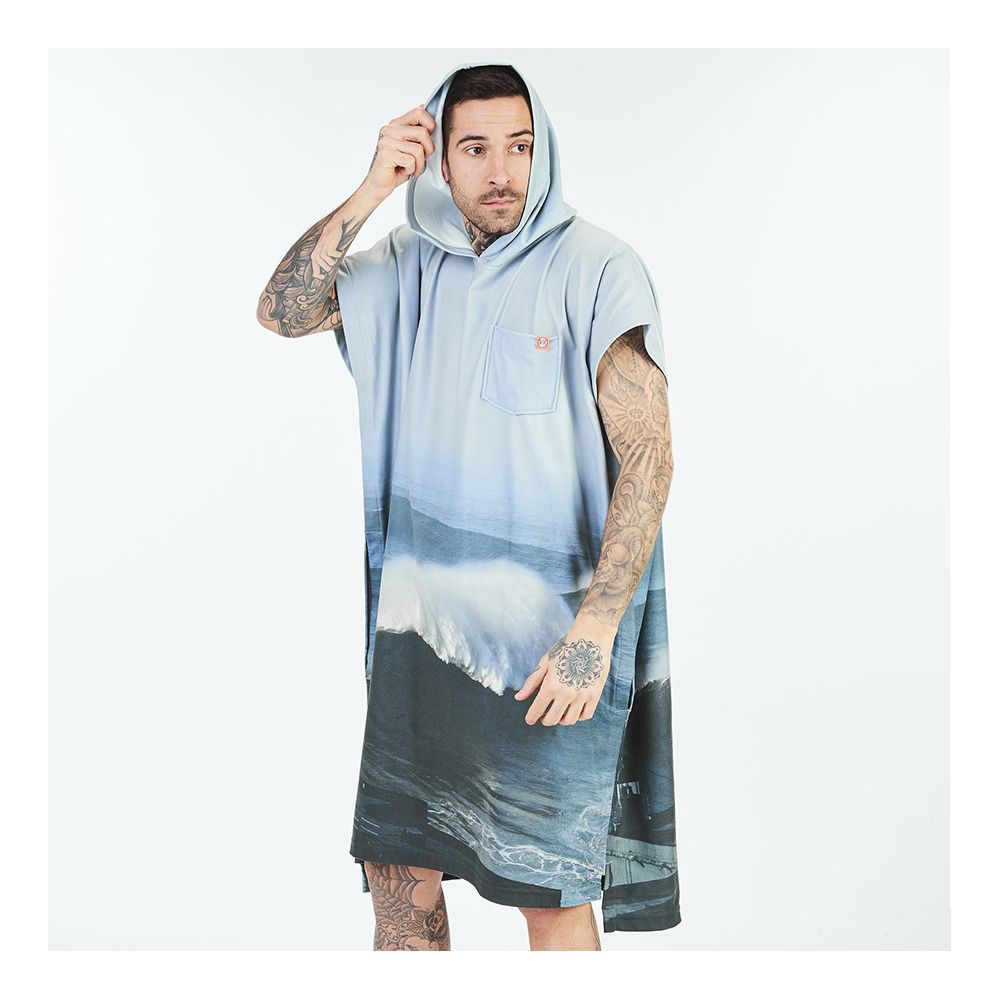 After Essentials MICROFIBER NAZARE - Poncho gris