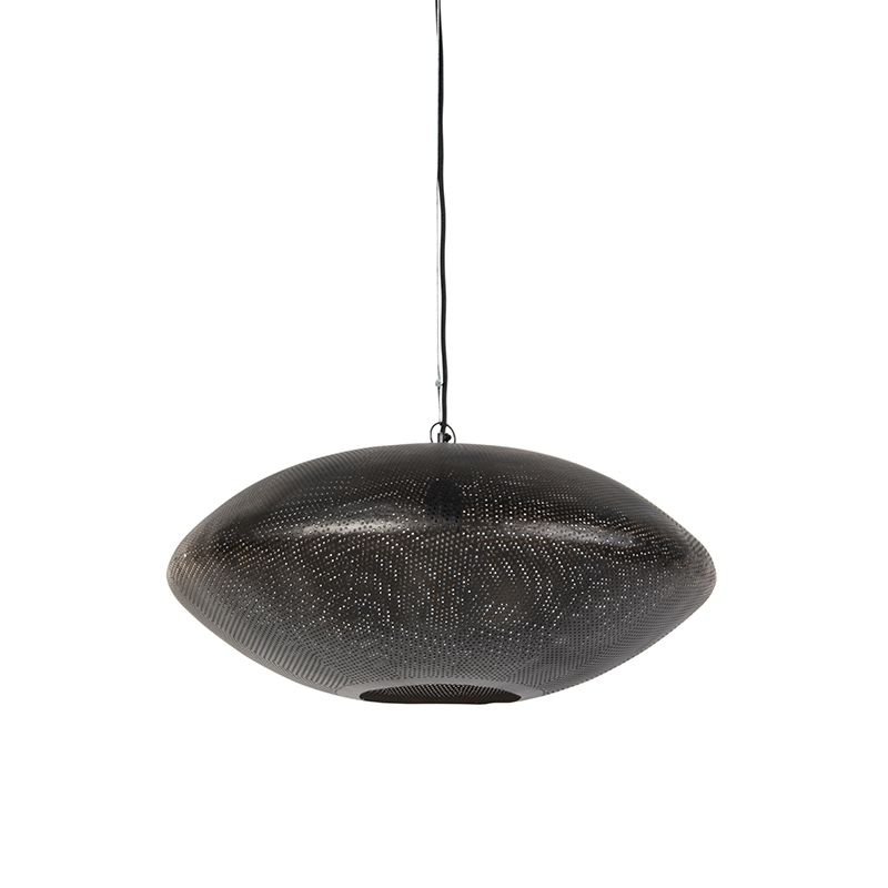 Oosterse hanglamp zwart met goud 60 cm - Radiance