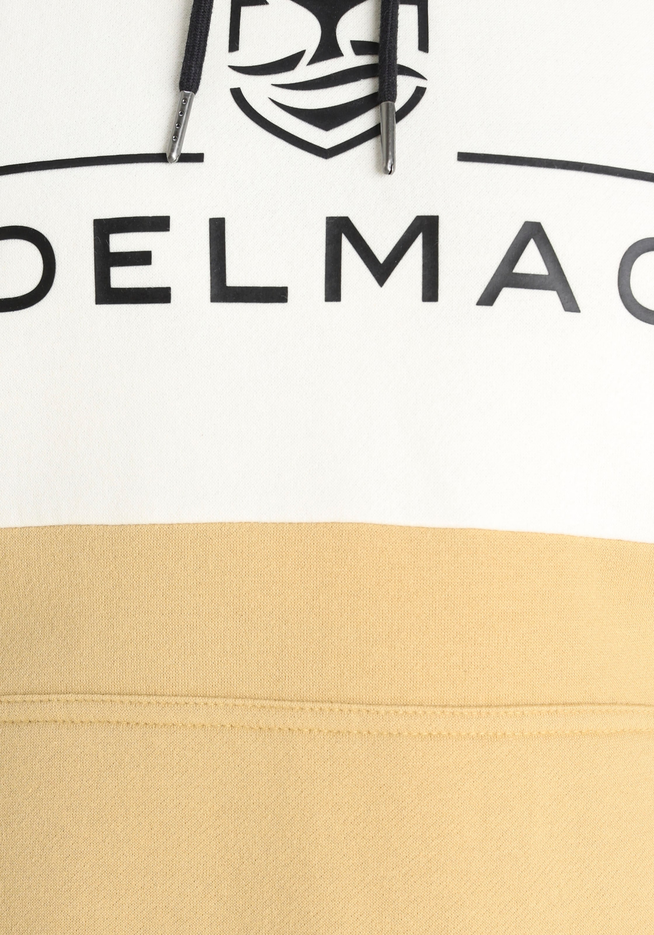 DELMAO Kapuzensweatshirt , Langarm,  lockere Passform,  Colourblocking-Optik,  mit Kapuze
