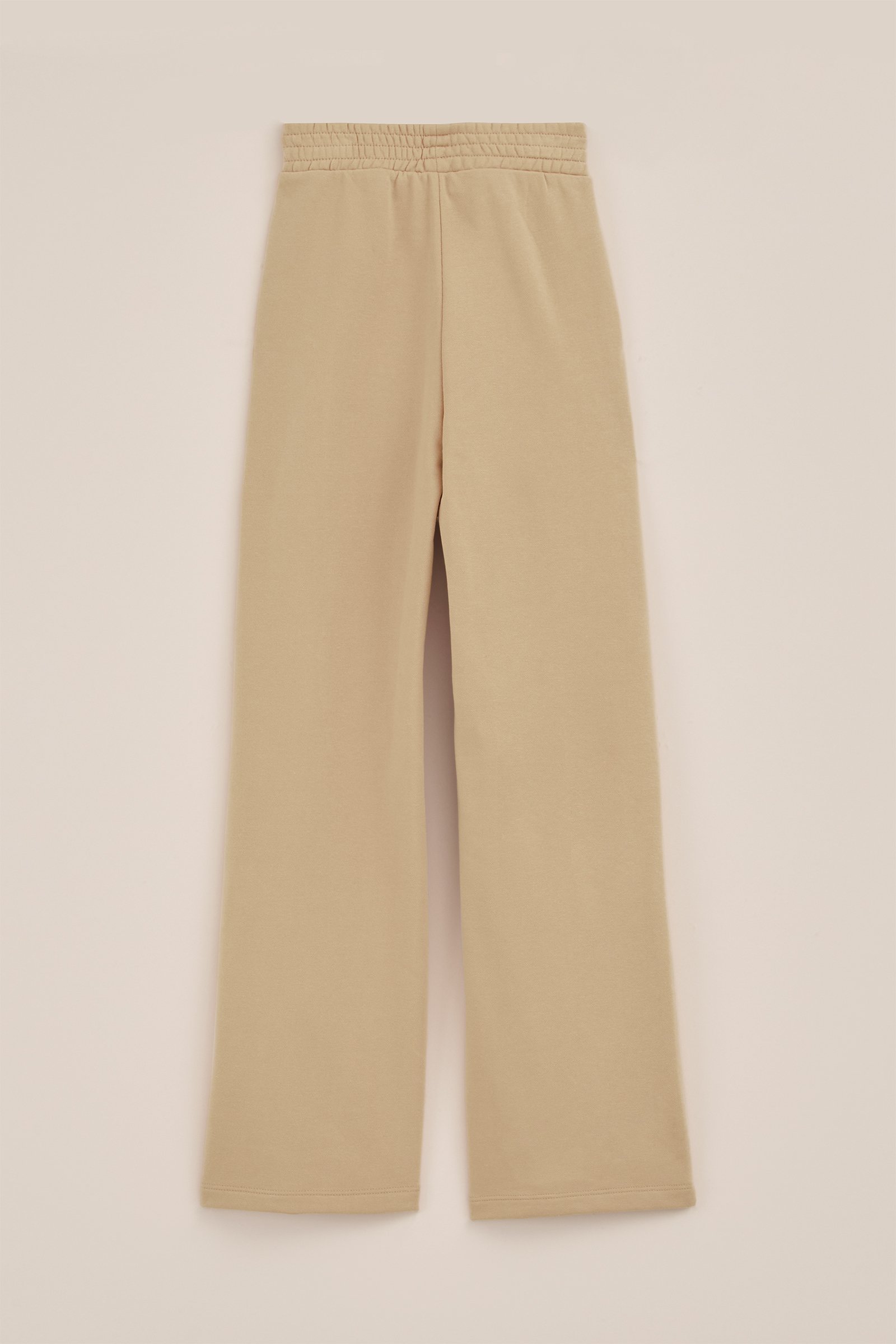 Meisjes straight fit joggingbroek WE Fashion Beige