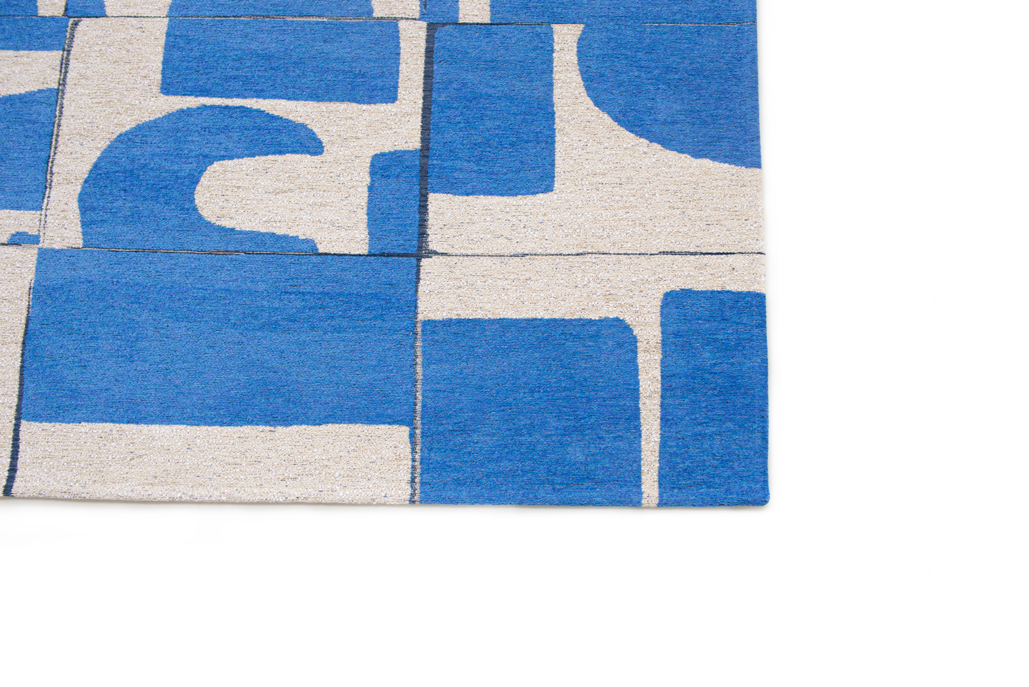 Ecorugs vloerkleed Papercut blauw 80x250 cm