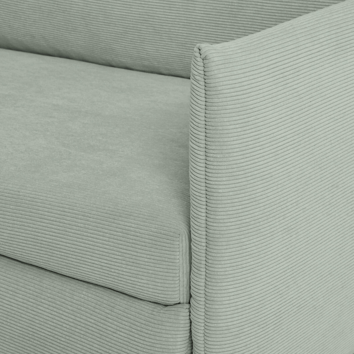 LA REDOUTE INTERIEURS<br>Sofá-cama de veludo cotelê fino, ZOFT