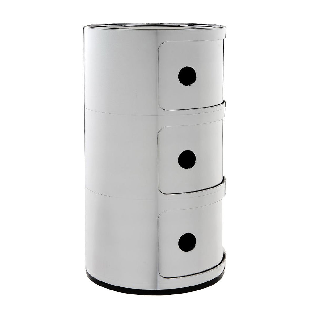 Kartell Componibili Kast Ã 32 cm - 3 Modules - Chrome