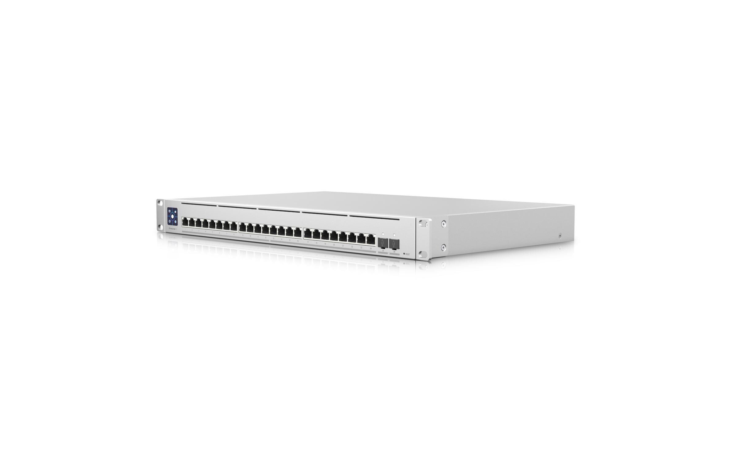 Switch Enterprise XG 26 Port<br>Layer 3 Switch mit 24 10GbE RJ45 Ports und 2x 25G SFP28 Ports.