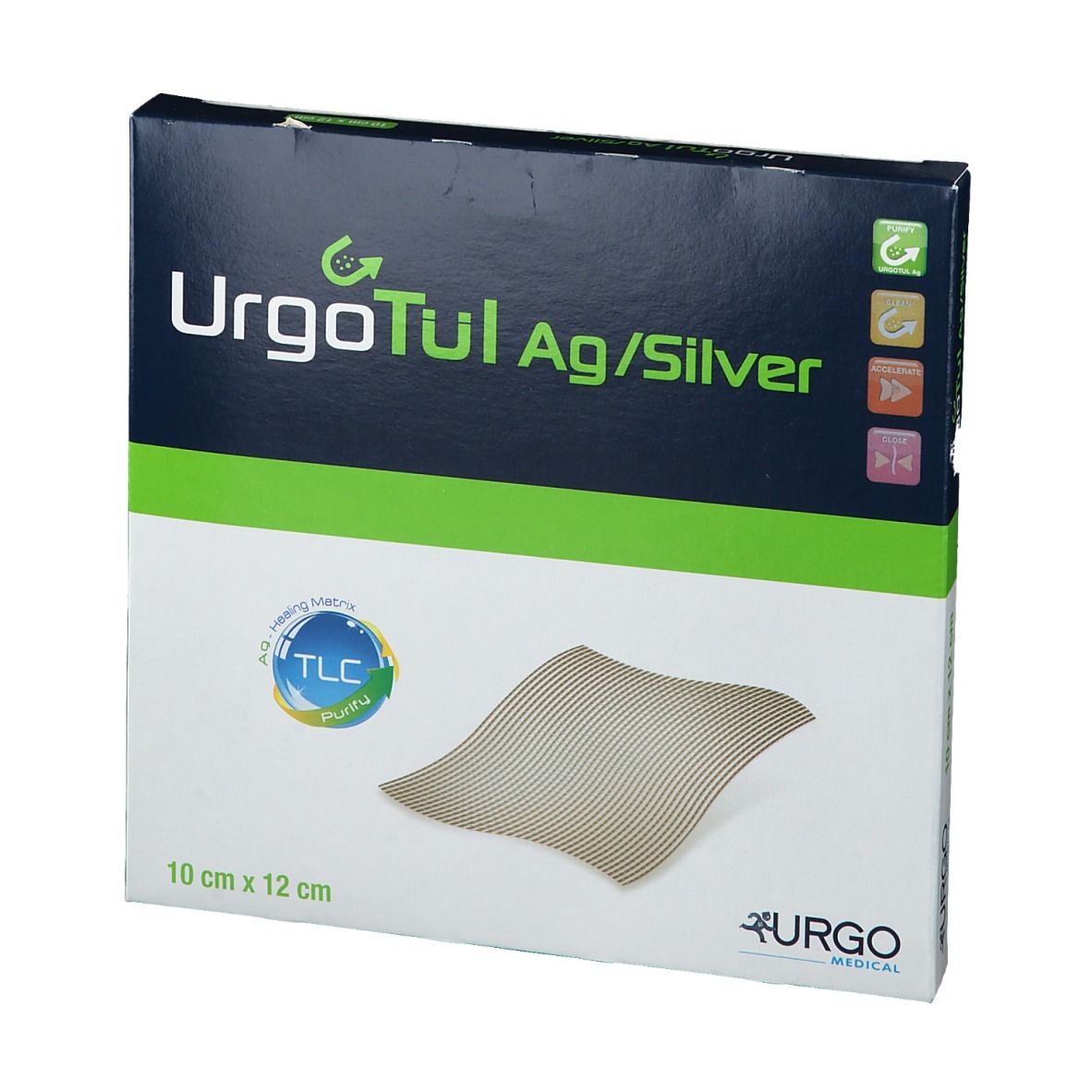 UrgoTül® AG/Silver 10 x 12 cm