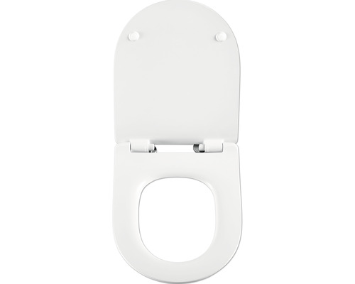Jungborn wandclosetset ONE48, randloos, verkort, glanzend wit, met toiletzitting en softclose-mechanisme