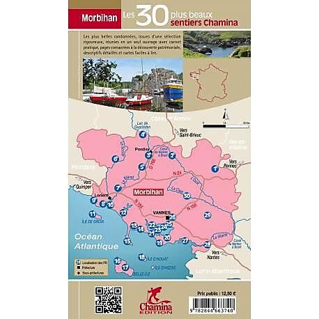 CHAMINA - LES 30 PLUS BEAUX SENTIERS MORBIHAN