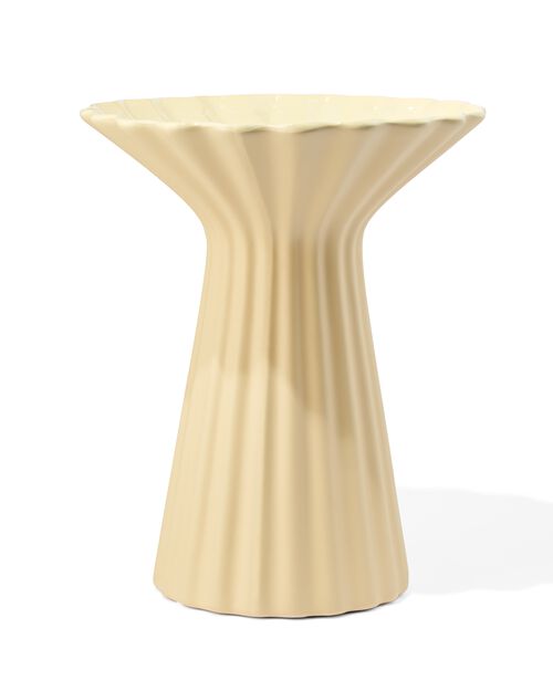 vase à collerette L céramique jaune