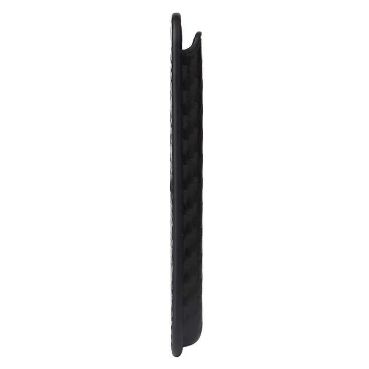 iPhone 15 Pro MagSafe 2in1 Leder Hülle Wallet Case mit Magnetischem Kreditkartenfach im Carbon Look - Schwarz