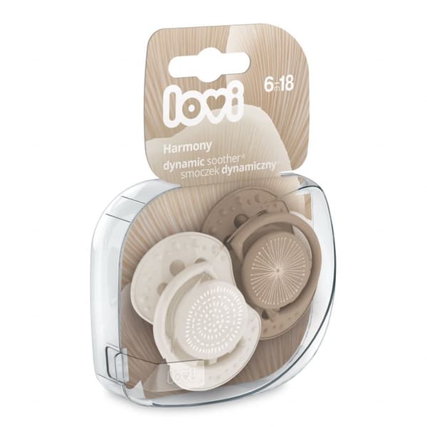 LOVI dynamic soother silicone HARMONY GIRL, 6-18 m., 2 pcs., 22/907girl