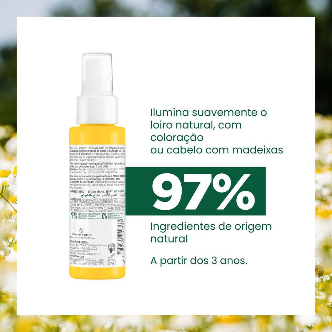 KLORANE  Spray Aclarador Camomila - 100ml