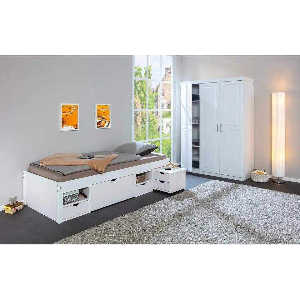 Kajuitbed Xavier 90x200 cm - white wash