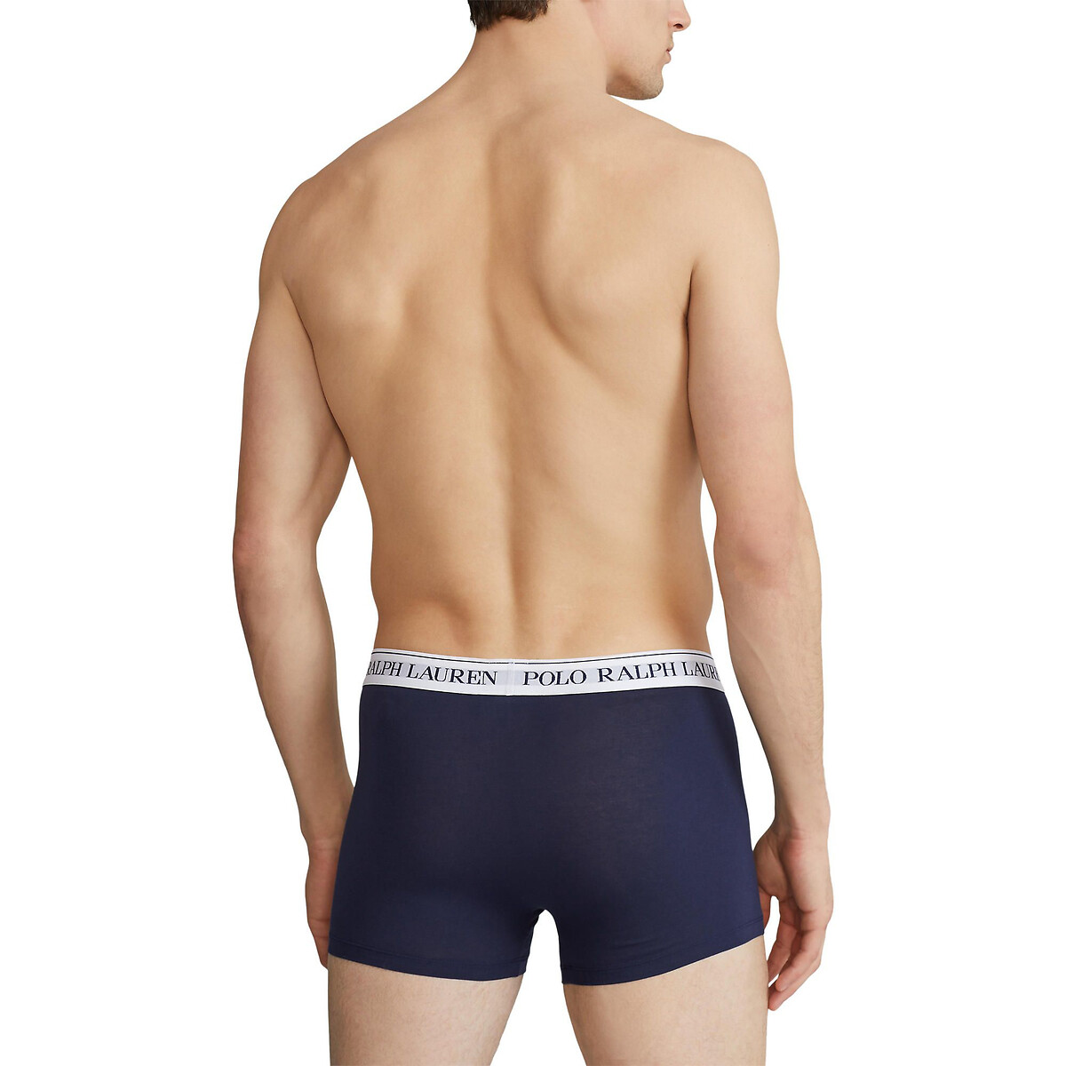 POLO RALPH LAUREN<br>Conjunto de 3 cuecas boxer clássicas em algodão elástico