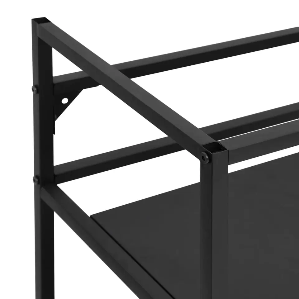 vidaXL - Badkamermeubelframe - Zwart - IJzer - 59 x 38 x 83 cm
