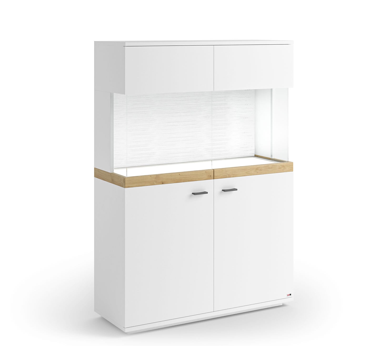 Highboard LANCASTER 100 x 145 cm Eiche Artisan