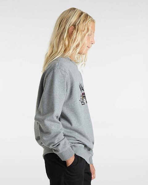 VANS<br>Suéter liso, gola redonda e mangas compridas