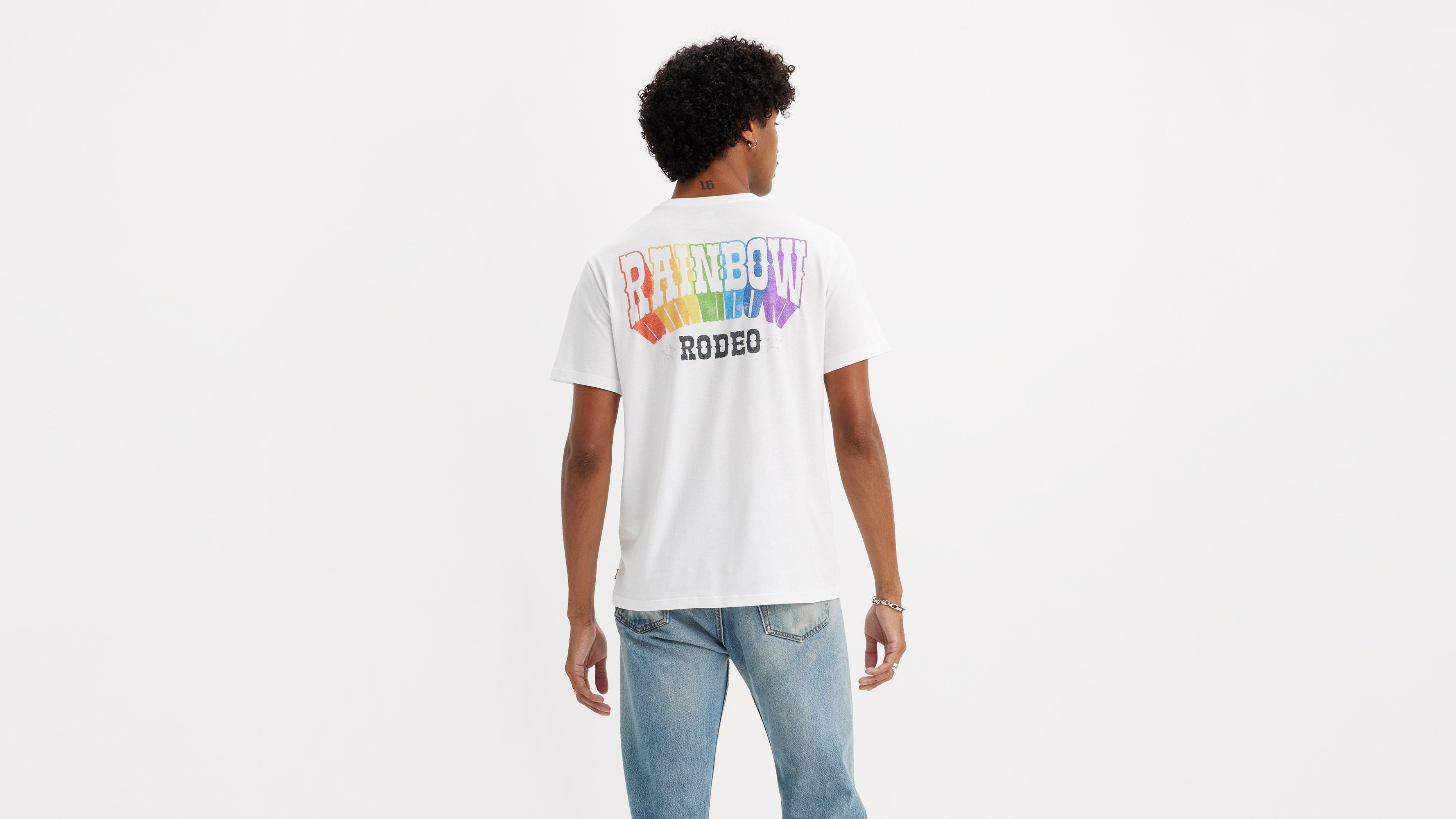 Levi's® Pride T-shirt Community - Pride Bright White - Blanc