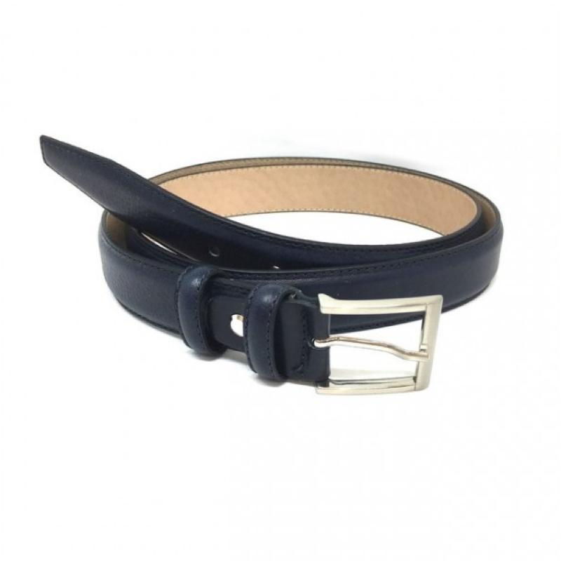 Milano Belts Centuur Bari Navy Blauw