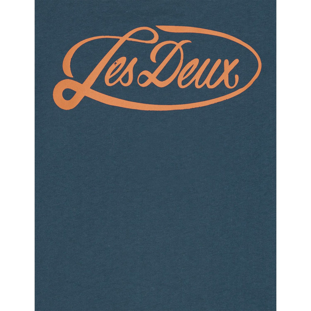 Køb Les Deux Kids Dark Denim Blue Contrast T-Shirt KIDS