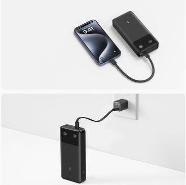 Anker Draagbare Oplader 20000 mAh - 30W - USB-C - Zwart