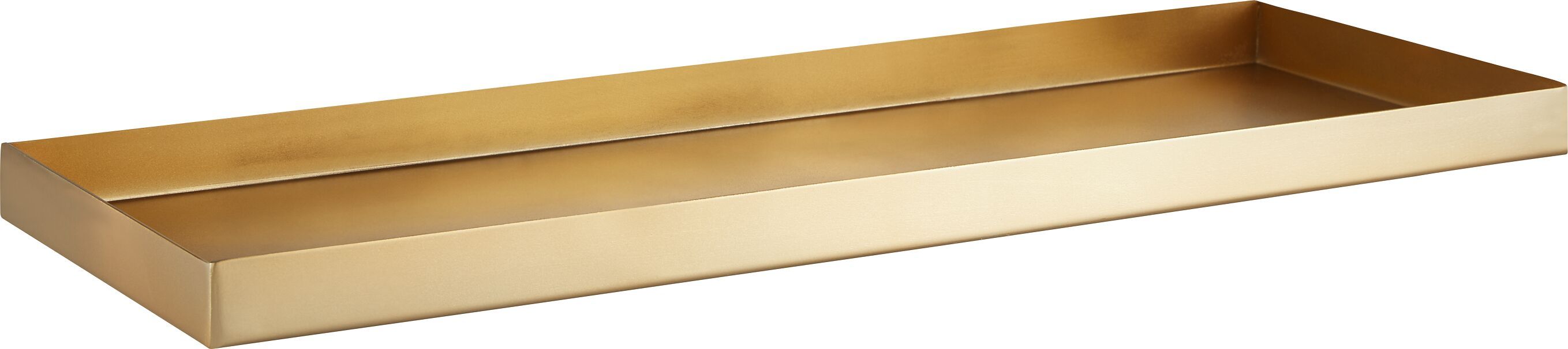 TOM Deko Platte - Gold / B: 18.0 cm x H: 7.0 cm x D: 50.0 cm
