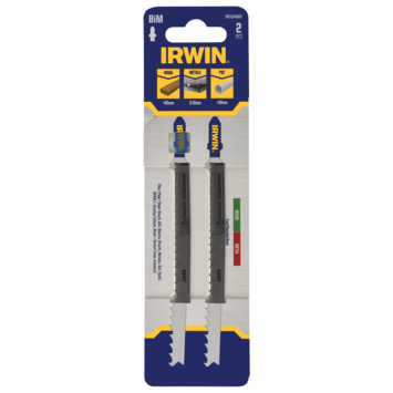 Irwin Pro decoupeerzaagblad bi-metaal T-aansluiting voor hout en metaal - 2 stuks