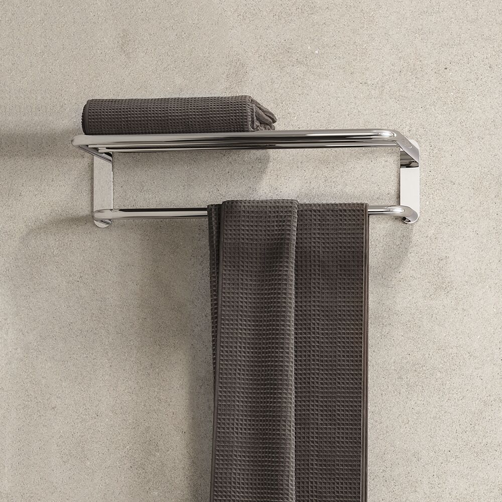 Geesa Wynk handdoekrek met plateau 61,6cm chroom