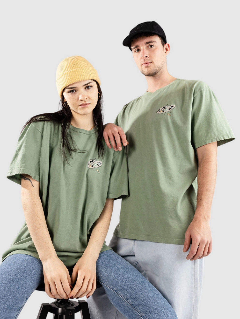 RIPNDIP Art Club T-Shirt dusty sage