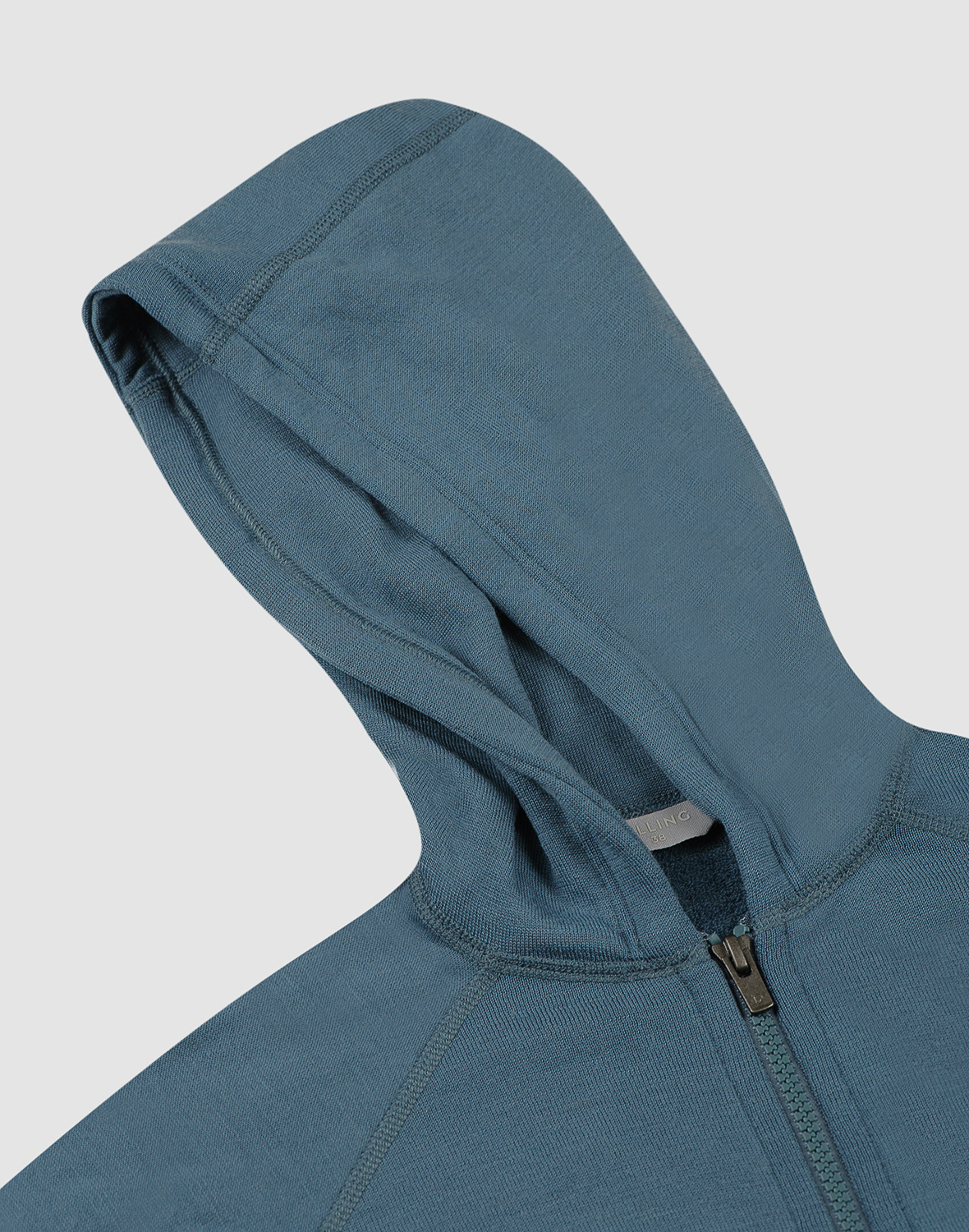 Vest met capuchon van merinowollen terry voor dames