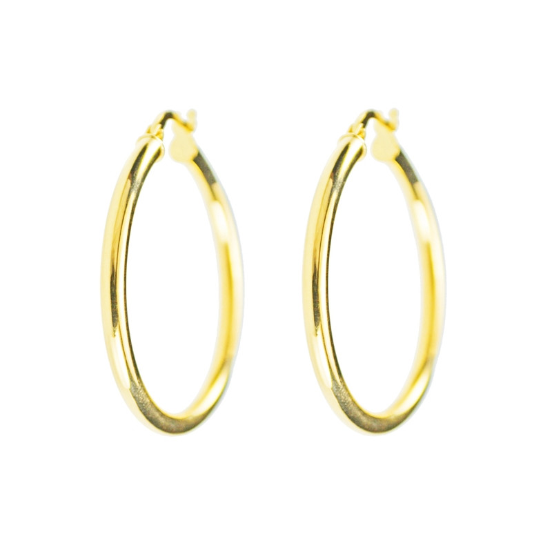 Boucles d'Oreilles Créoles Or Jaune