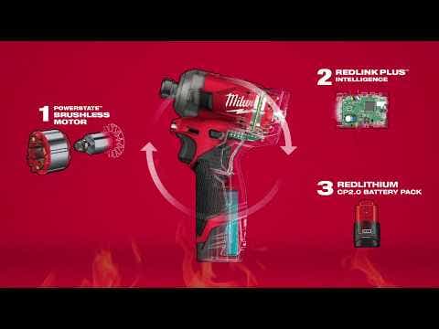 Chave de fenda hidráulica hexagonal MILWAUKEE FUEL™ SURGE 12V sem escova de 1/4