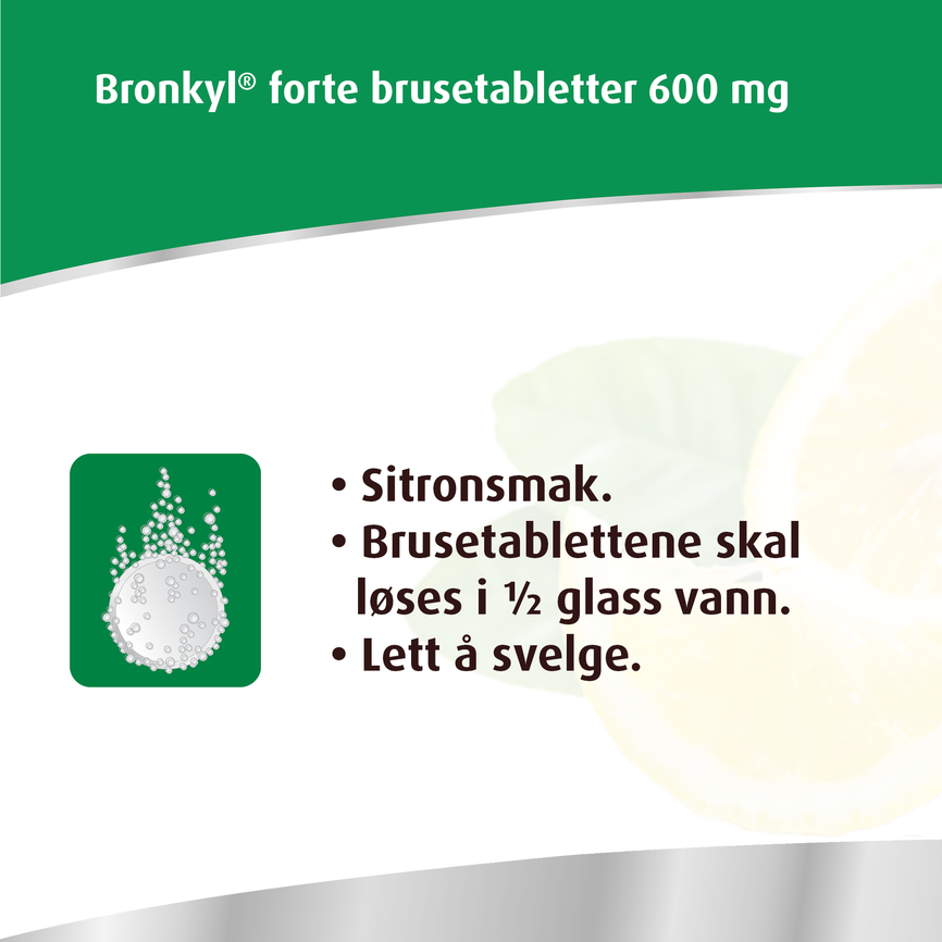 Bronkyl forte Brusetabletter 600 mg