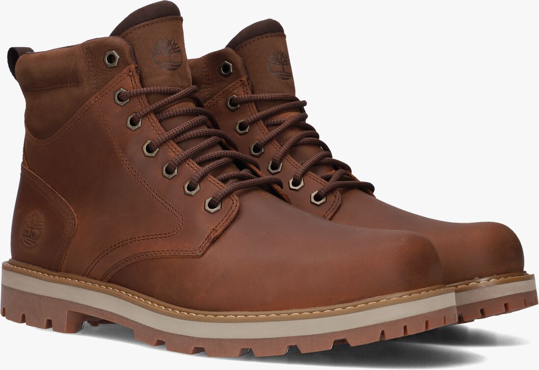 bruine timberland veterboots britton road mid lace up