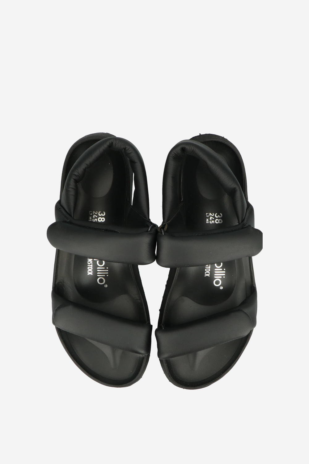 Theda puff leather platform sandals