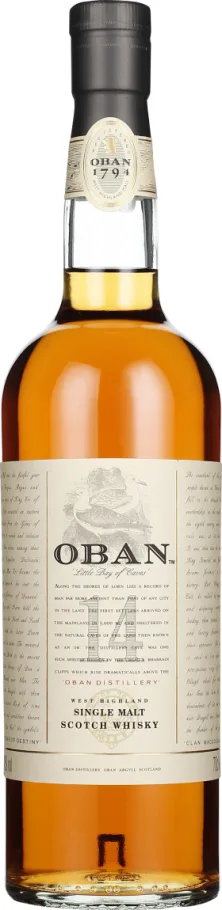 OBAN 14 YEARS SINGLE MALT 70CL