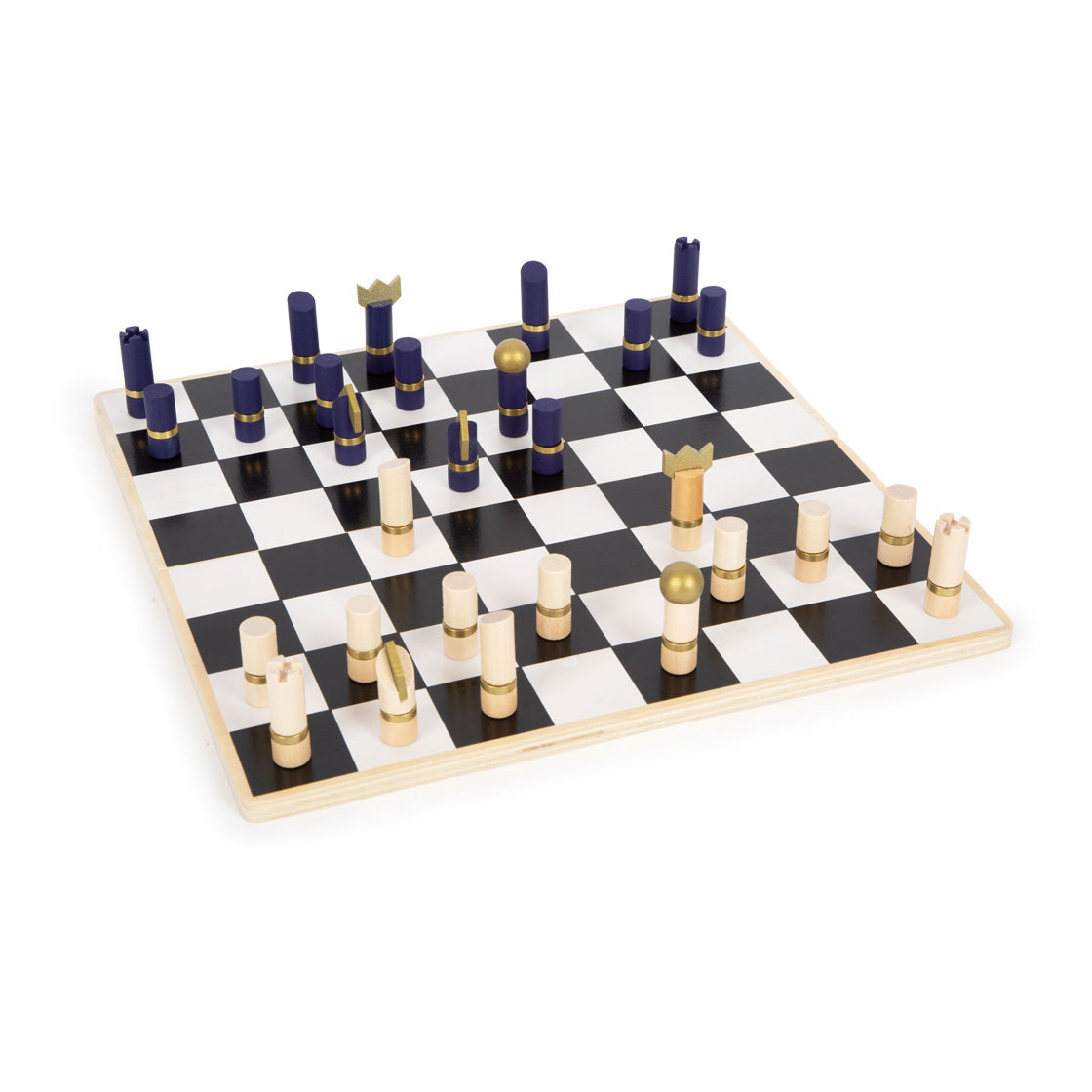 Small Foot-Schaak en Backgammon Spel (Golden Edition)