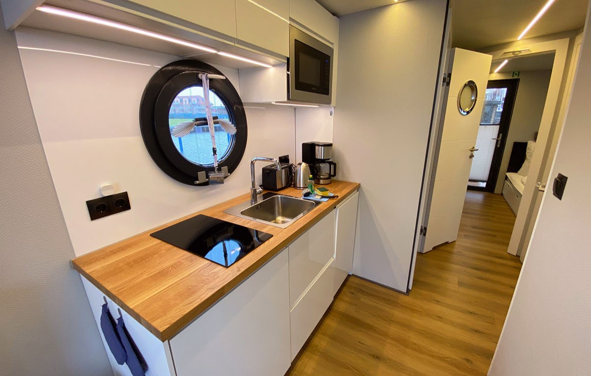 Hausboot Übernachtung mit Sauna Barth