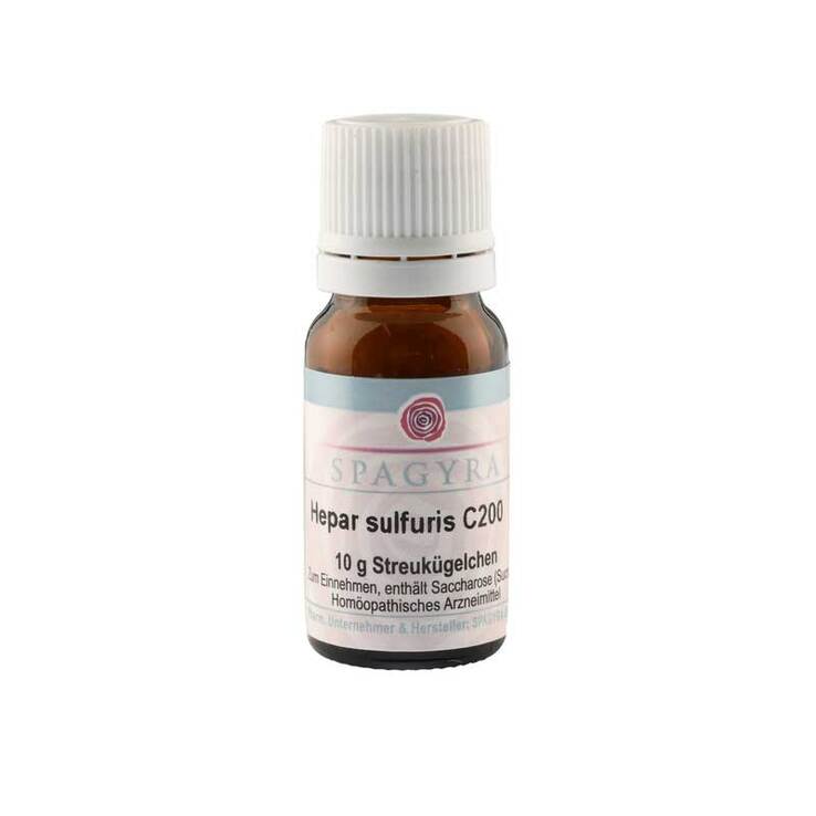 Hepar sulfuris C 200 Globuli, 10 g