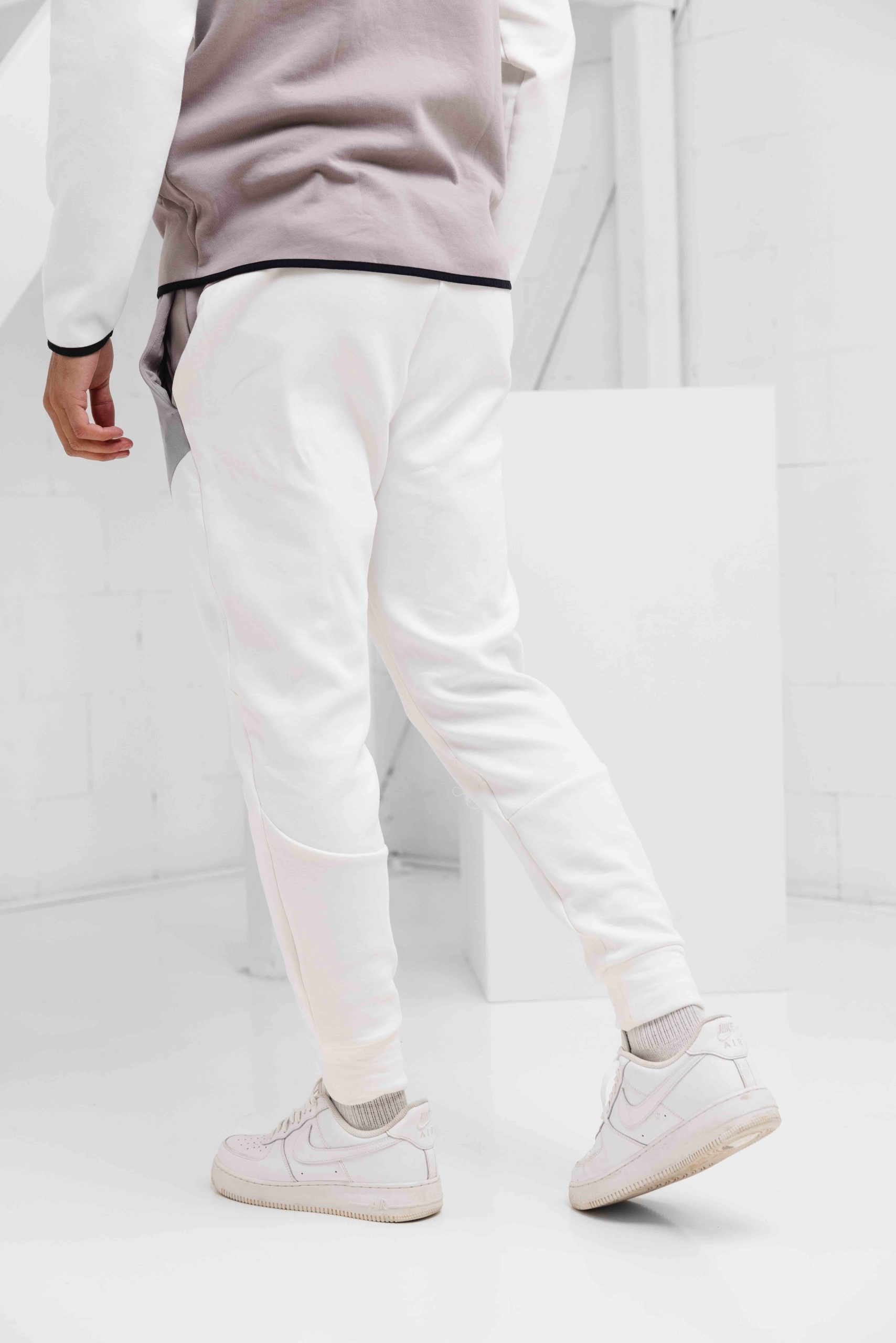 Under Armour Unstoppable Fleece Trainingspak Heren Wit/Bruin