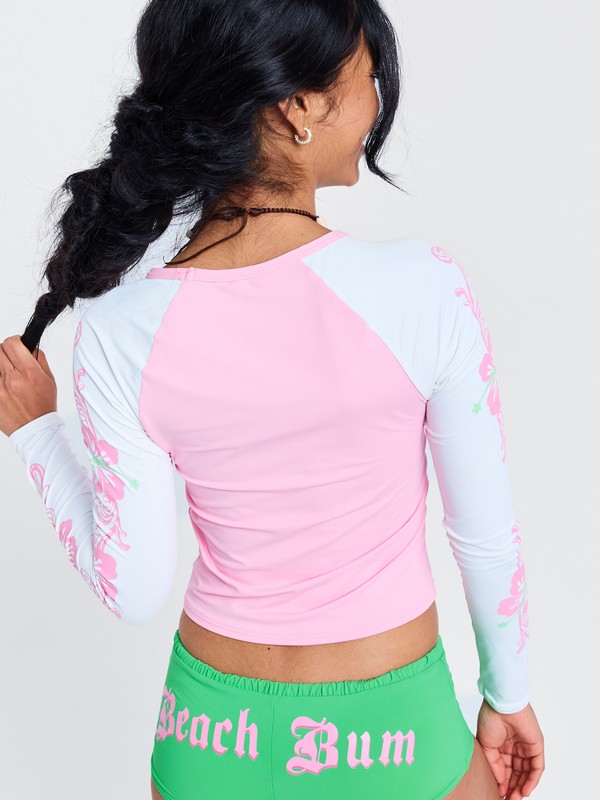 Roxy X Juicy Couture Lycra manches longues Blanc Femme