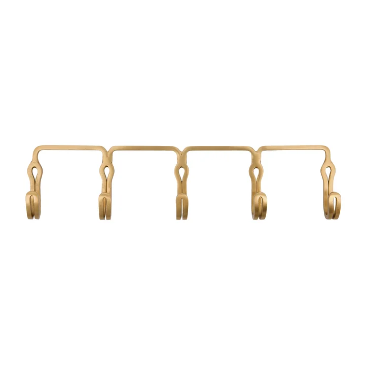 House Doctor - Yra Hakenleiste, L 32 cm,  messing-finish
