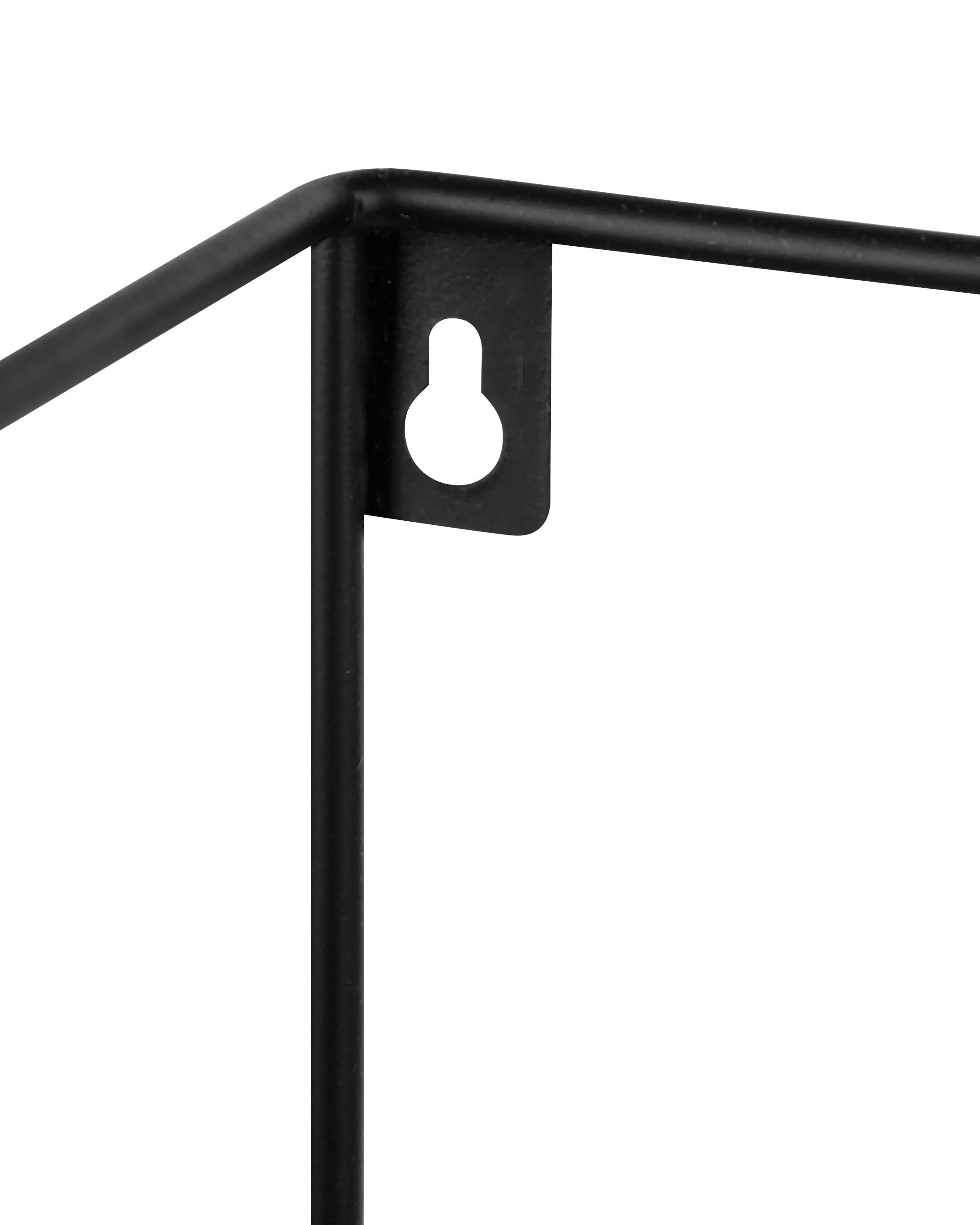 Wandplank LAUREL Zwart