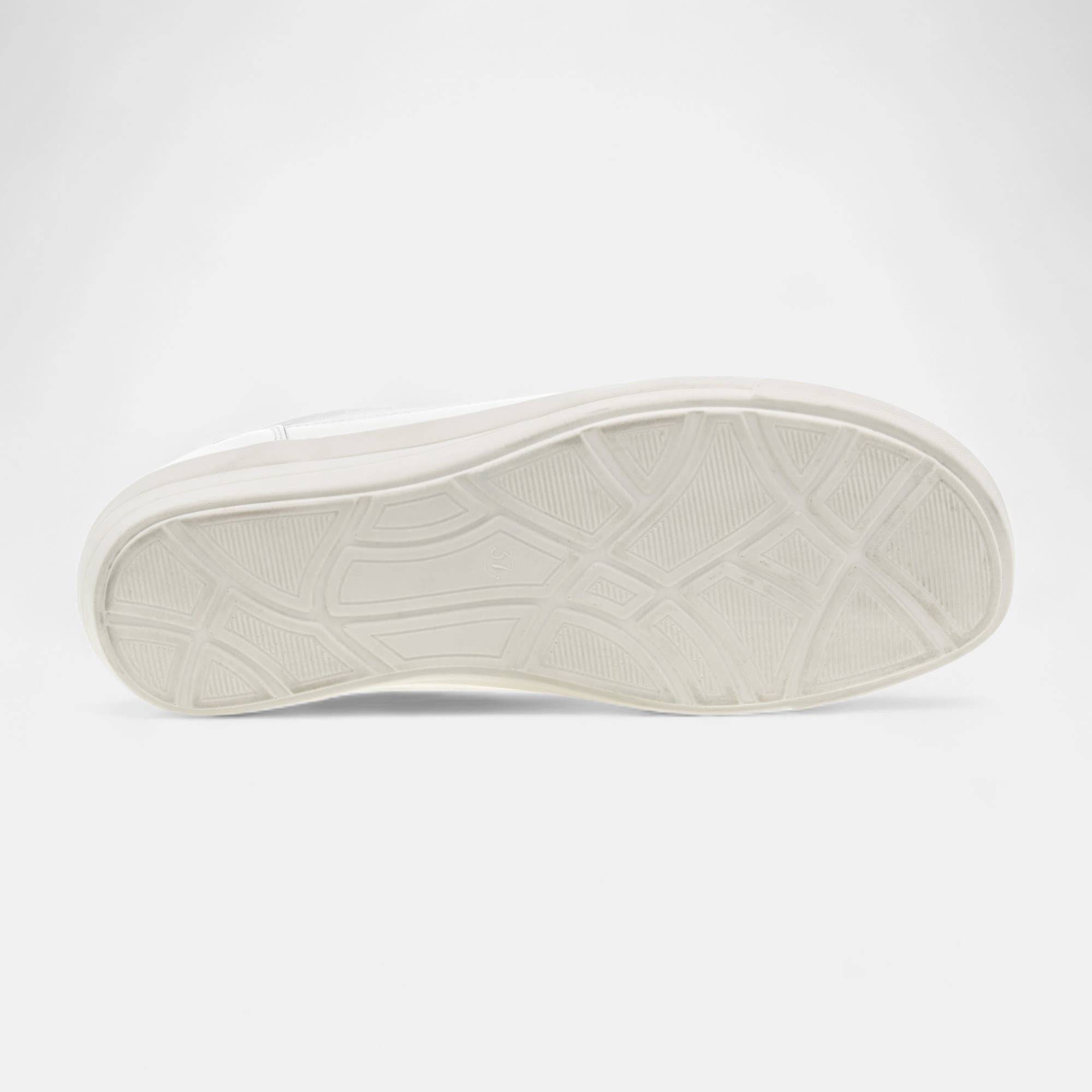Baskets basses Femme en cuir argent