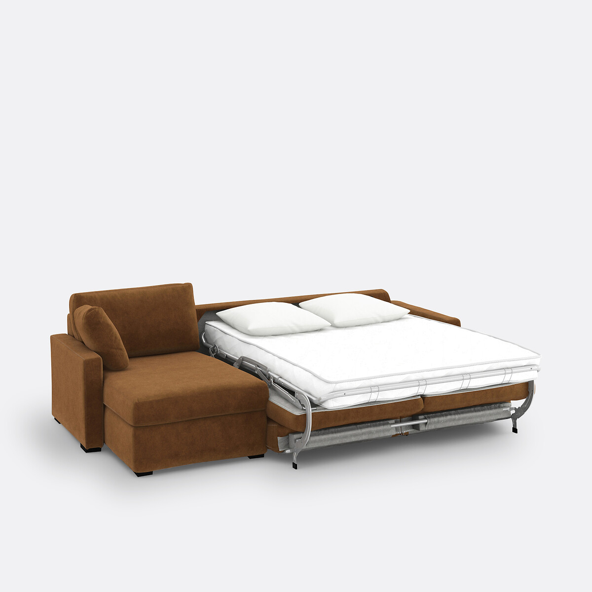 LA REDOUTE INTERIEURS<br>Sofá-cama de canto em veludo de espuma premium HR Timor