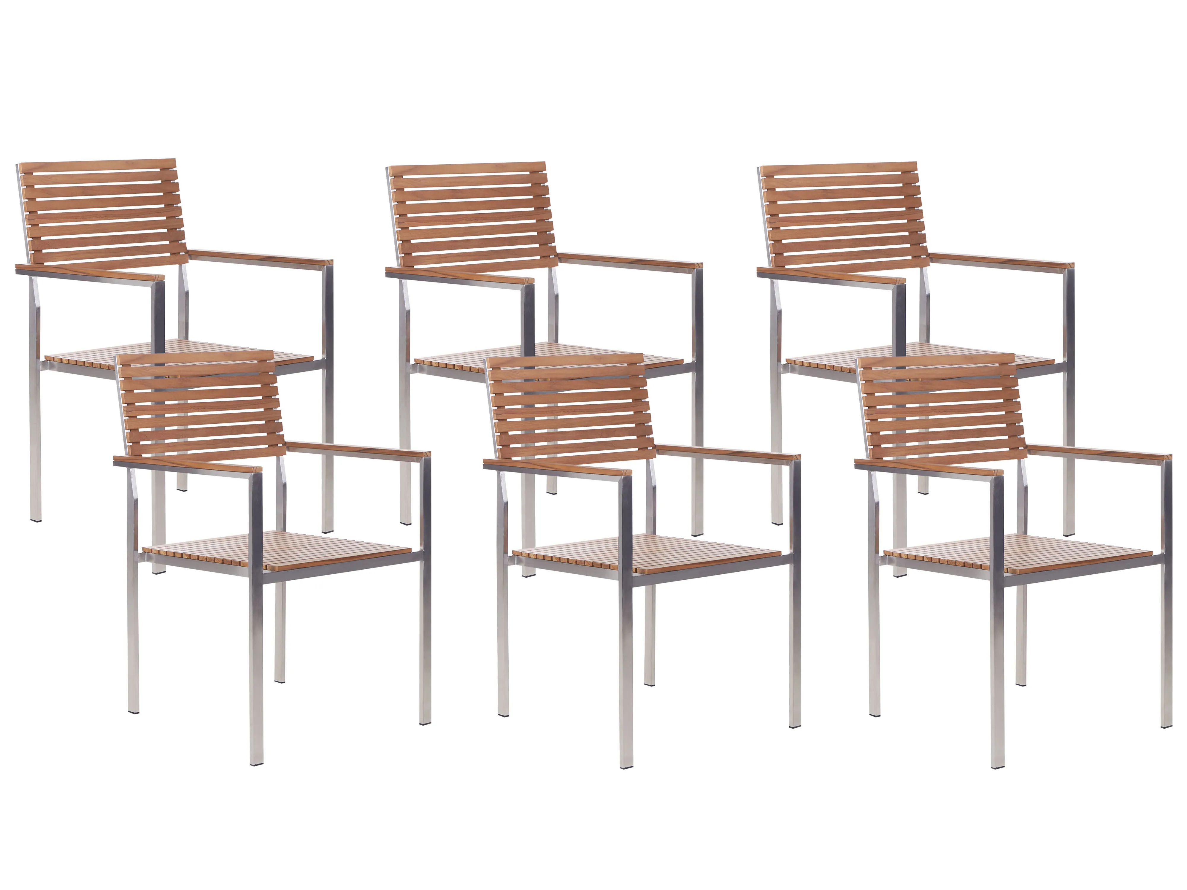 Tuinset 6-zits VIAREGGIO Gecertificeerd teakhout Bruin