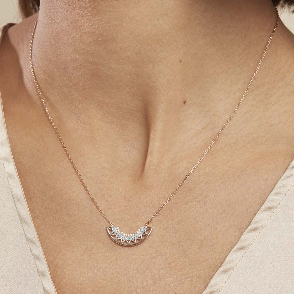 Collier Zoila Plaqué Or Jaune Oxyde De Zirconium