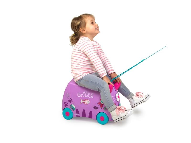 Trunki Reisetrolley Katze Cassie Lila Reisekoffer für Kinder
