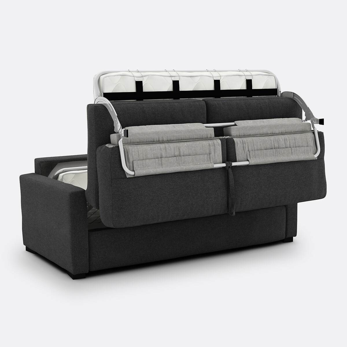 LA REDOUTE INTERIEURS<br>Sofá-cama em poliéster, espuma HR premium, Timor